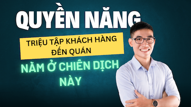 Quyền năng triệu tập khách hàng quanh điểm bán đến quán xếp hàng
